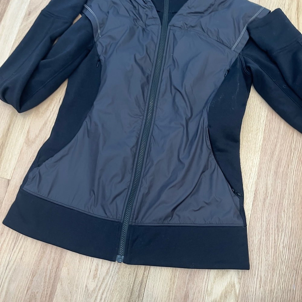 Lululemon Athletica Black and Gray Utility Jacket